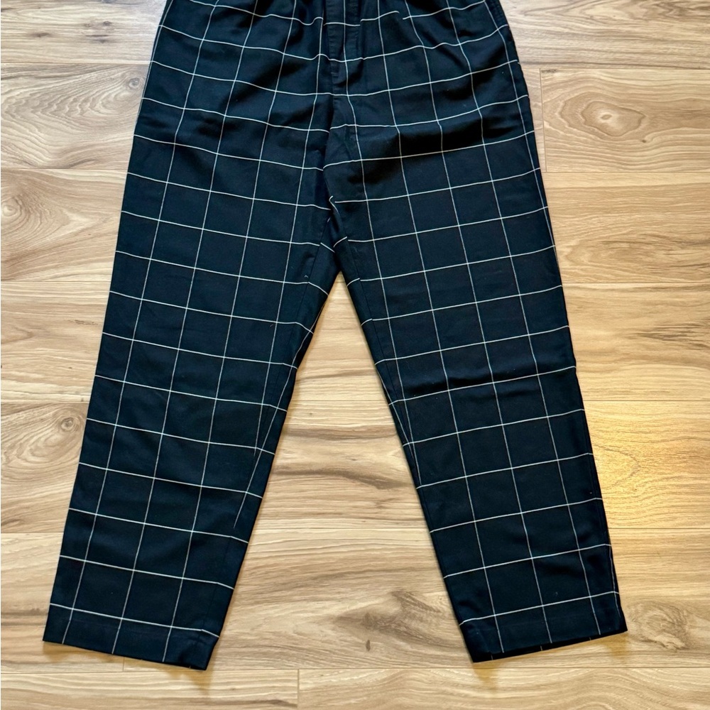 Urban Outfitters Black Windowpane Check Pants - size M
